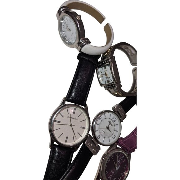 Set Of 5 Quartz Wrist Watches Embassy Kim Rogers Bracelet Wrist Band Read - Picture 12 of 12